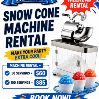 Snow Cone Maker Rental Package