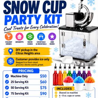 Snow Cup Kit Rental for Fall/Winter