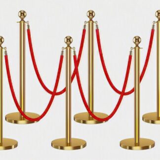 Gold Stanchions Rental