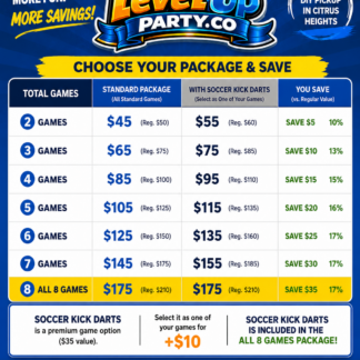 Party and Yard Game bundle rental, Citrus Heights, CA